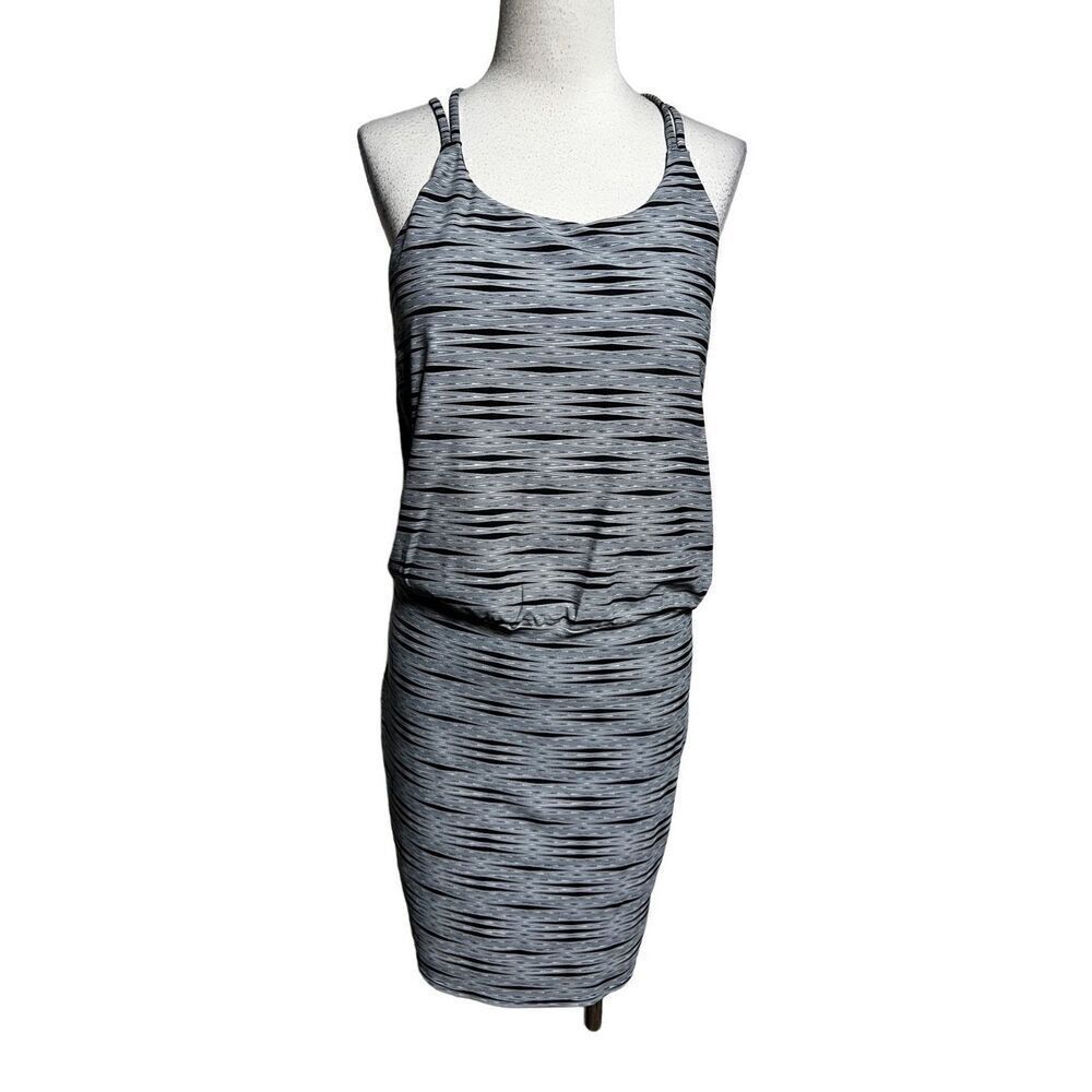 Athleta Strappy Black and White Casual Mini Dress Size Small